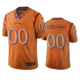 Camiseta Hombre NFL Tampa Bay Buccaneers Personalizar Orange City Edition Vapor Limited